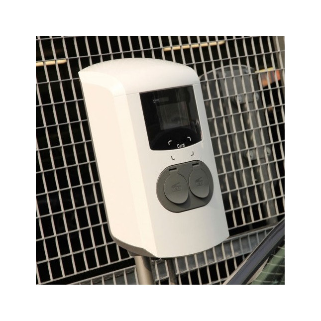 ALFEN Borne de recharge wallbox double 904461002-0004 Eve - Type 2 - 2x 22kW - UMTS 3G RFID MID