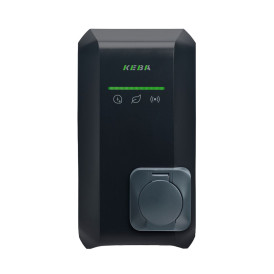 KEBA-Ladestation KeContact P40 Pro – Typ-2S-Steckdose – 22 kW – dreiphasig – WLAN & Ethernet – RFID – OCPP