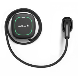 WALLBOX Pulsar MAX Ladestation – fest montiertes Kabel 5 m, Typ 2 – 2,3 bis 22 kW – dreiphasig – Bluetooth – WLAN